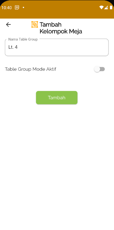 Create Table Group App