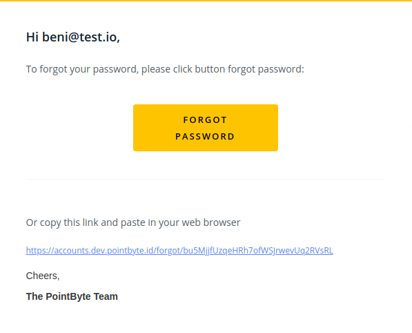 Email Reset Password